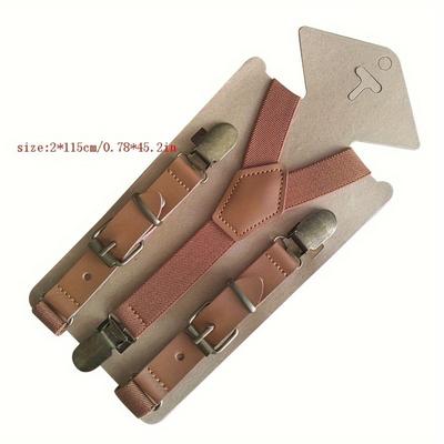 1 pièce Bretelles pour homme couleur unie - Restez élégant et élégant. Parfait pour les occasions de mariage ! Choix de cadeau idéal.