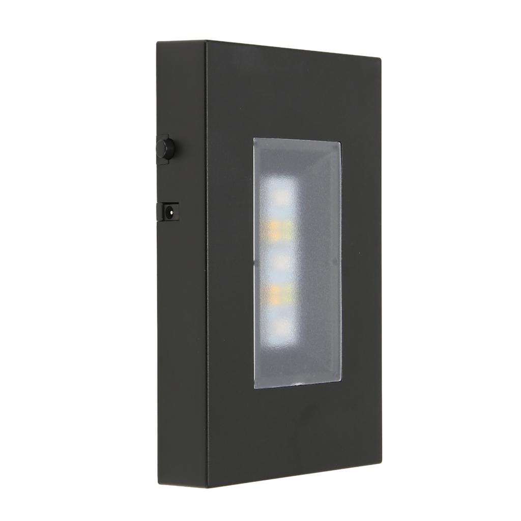 LED Light Stand Base USB Powered Multi Mode Assorted Colors Black ABS Rectangular Light Display Base for Glass Box