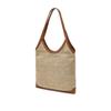 Daks Summer Raffia Leather Colorblock Shoulder Bag Dcba6e152i2
