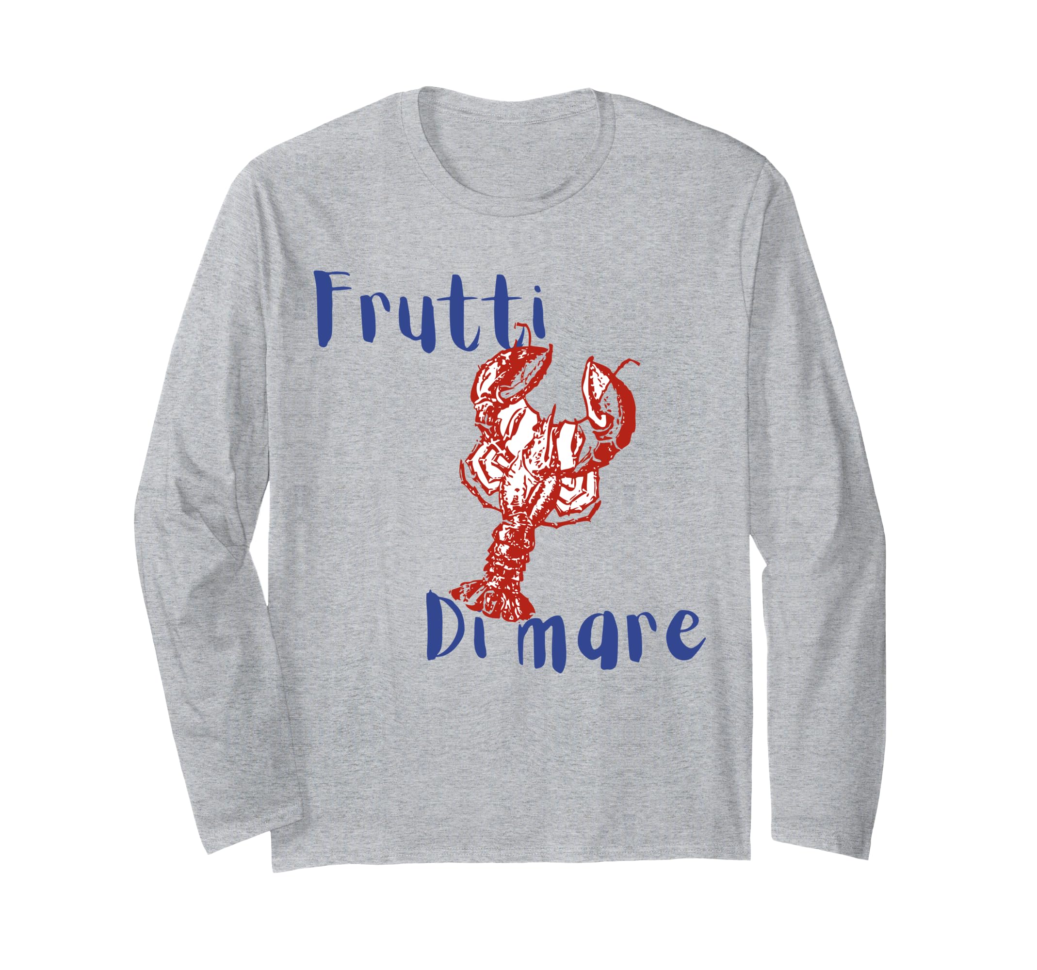 

Морепродукты Лобстер Океан Прибрежная Эстетика Итальянское Лето Футболка с Длинным Рукавом