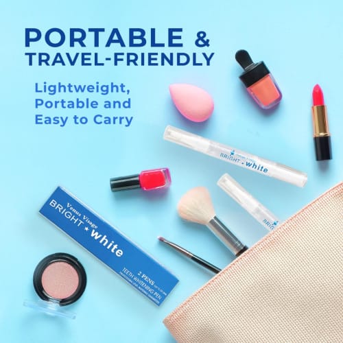 Venus Visage Award Winning Teeth Whitening Pen (2 Pens), 20+ Uses - Teeth Whitening Gel Professionally Formulated - Best Teeth Whitening Kit Teeth Whi