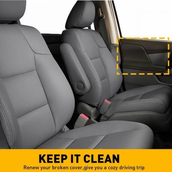 1/2Set Leather Front Armrest Panel Door Cover Skin 11-17 Fits Honda Odyssey Left