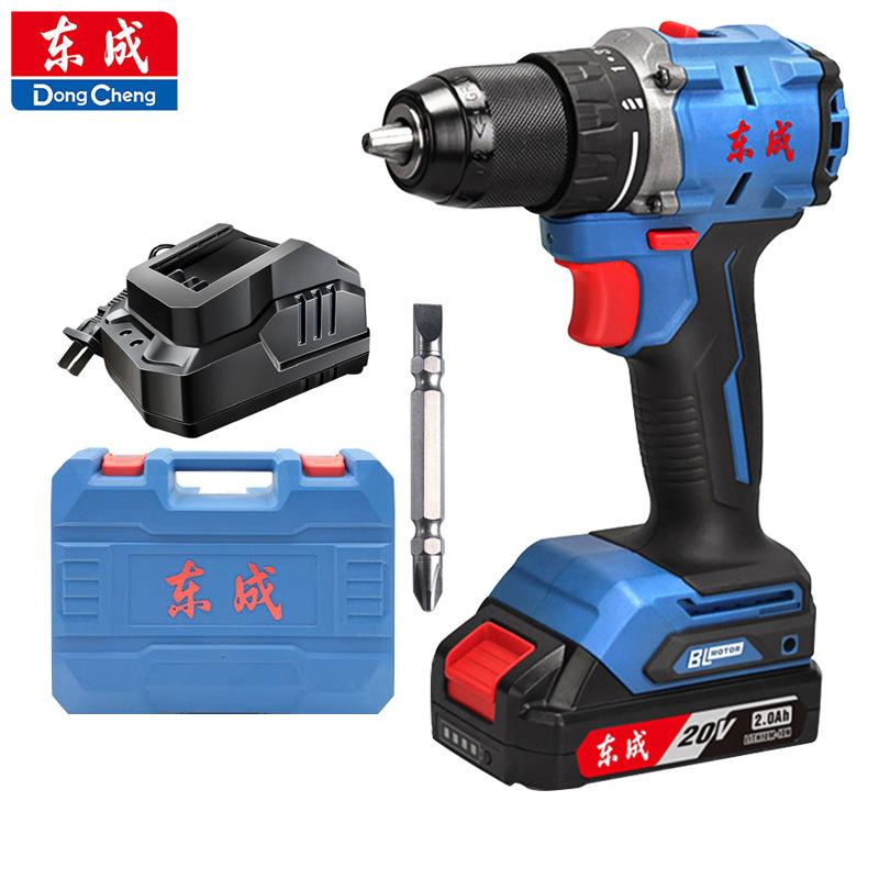 

Ручная электрическая дрель Dongcheng DCJZ2060AM Бесщеточная 20 В двухскоростная отвертка с литиевой батареей 1*Battery