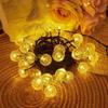 LED Solar Bubble Ball String Lights for Outdoor Camping Tents - Decorative and Flashing Atmosphere Lighting