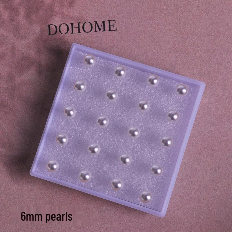 High-Class Transparent Pearl Resin Earrings – Allergy-Friendly Ear Studs for Sensitive Ears