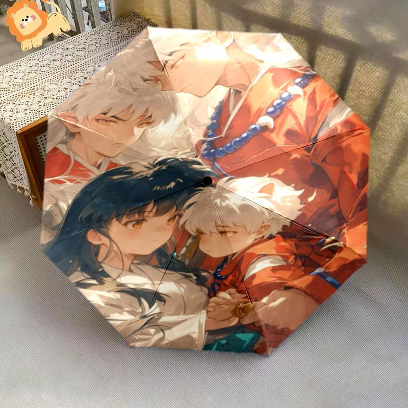 Whispers Cloak Folding Umbrella Portable 8 Paraphenoid Bones Sun Umbrella Three Folds Travel