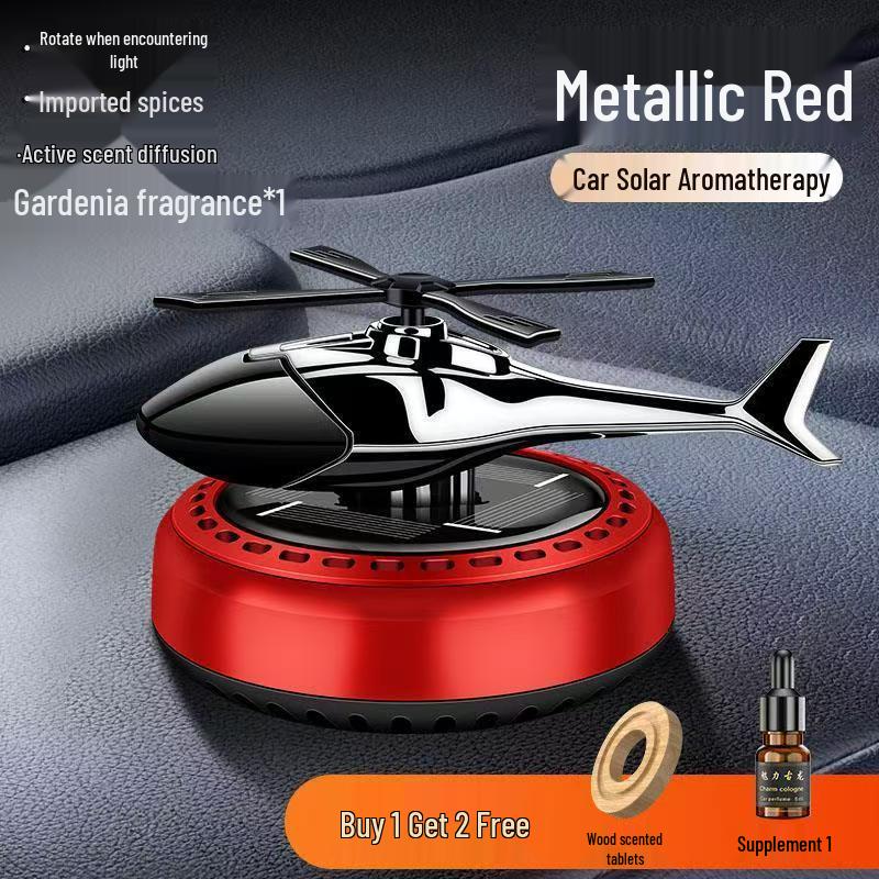 

Rotating Solar Car Aromatherapy Helicopter Dashboard Deodorizer Ornament