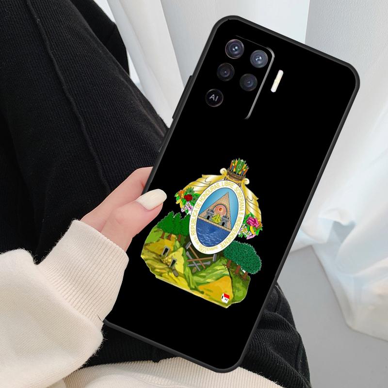 Honduras Flag Case For Oppo A18 A38 A58 A78 A98 A80 A60 A40 A96 A76 A16 A94 A74 A54 A15 A17 A57 A77 A5 Pro