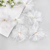 Fairy White Tulle Feather Beads Flower Clothing Hair Accessories Headgear Bag Decoration Flower Accessories Cloth Stickers Accessories