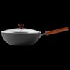 Chui Da Huang Gusseisen Antihaft Flachboden Wok