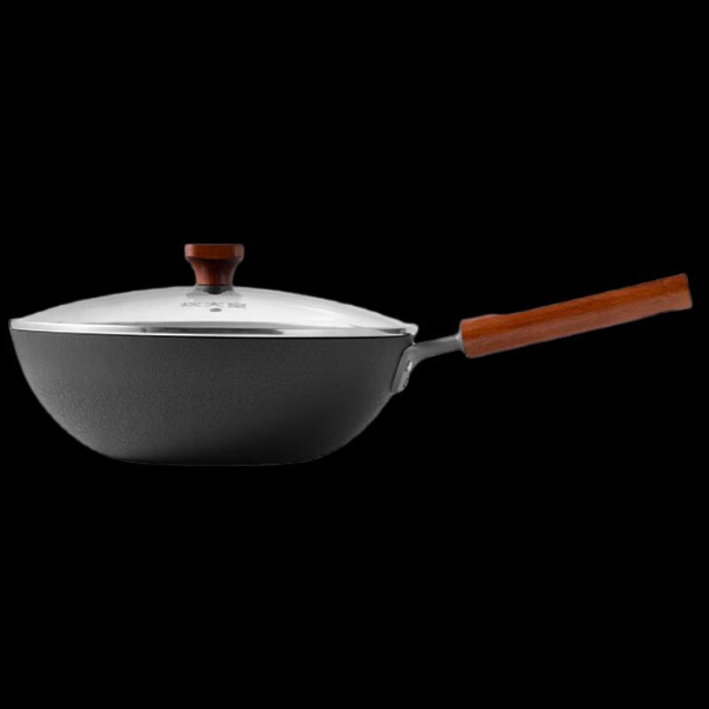 Chui Da Huang Wrought Iron Non-stick Flat-bottom Wok