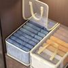 Clear View Transparent Storage Bag, Sturdy Reinforced Handles, Zippered Storage Organizer, Ideal for Home Organization & Moving, Under-Bed Storage