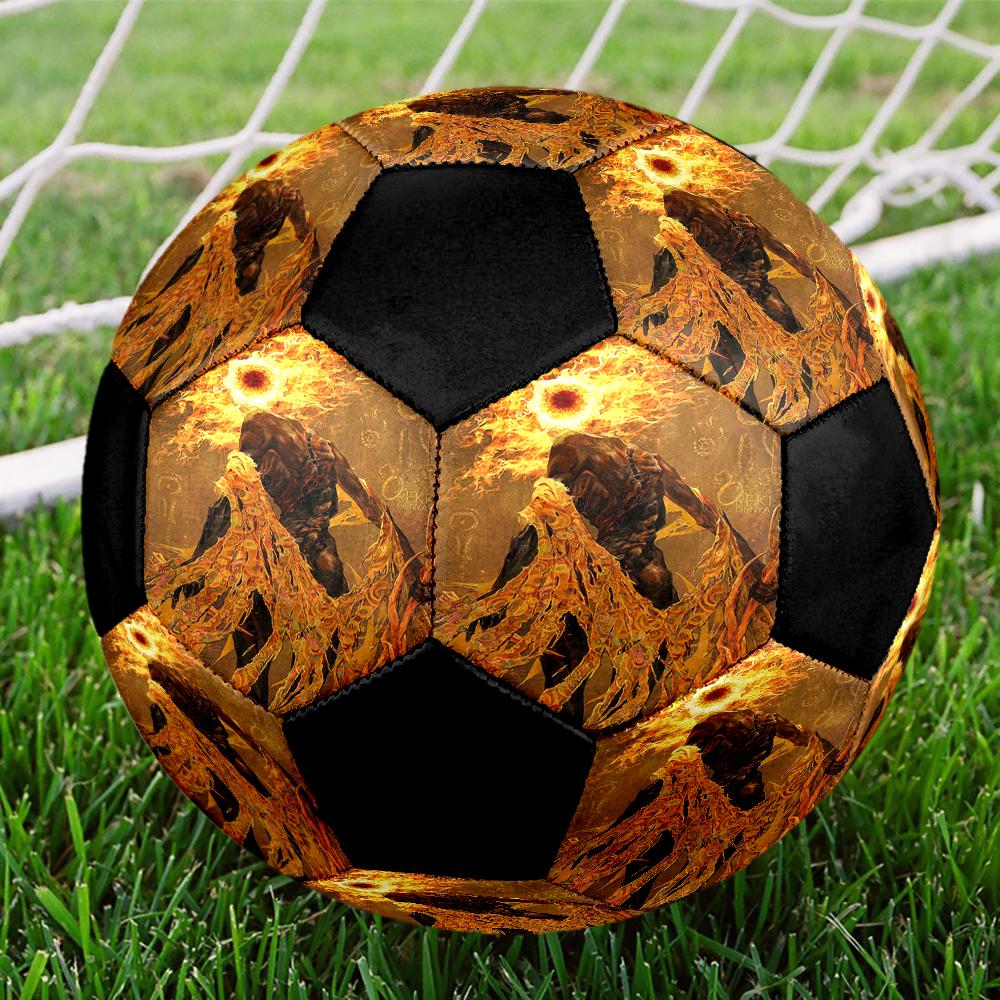Elden Ring Indoor Soccer Ball Colorful Machine Stitched PVC Size 5 Team Training Competition Ready Durable High-Bounce Cool Sports Gift