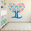 Heart Tree Wall Sticker Cute Creative Self-Adhesive Removable for Kids Bedroom Nursery Home Decor