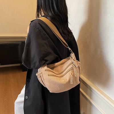 Nylon Crossbody Bag Casual Dumpling Bag Women's 2025 Summer New Lightweight and Simple Shoulder Canvas Bag Armpit Shoulder Bag