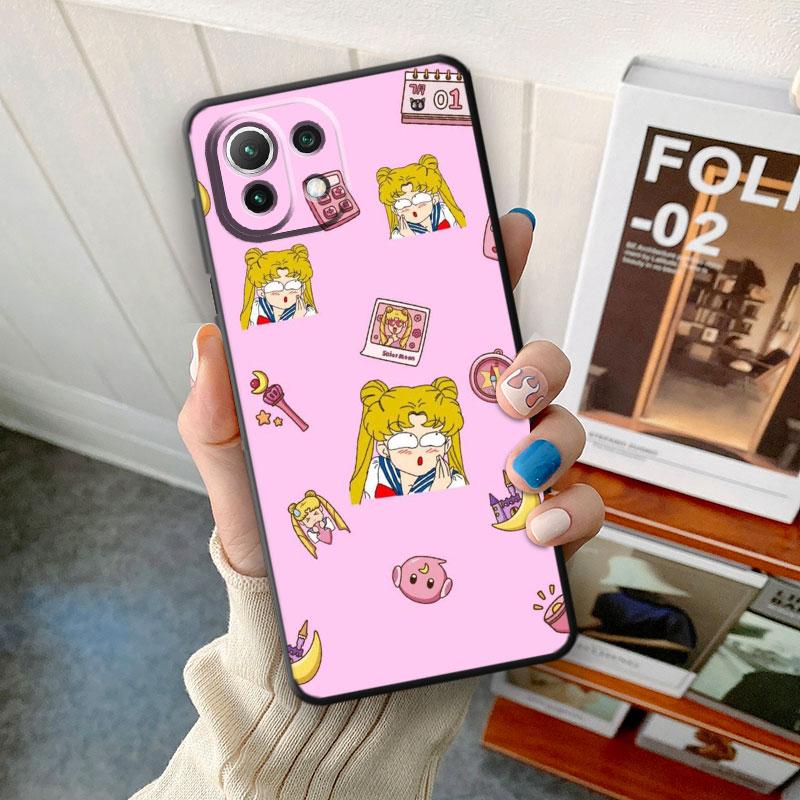 Pouzdro na telefon Xiaomi Mi 9T 10T 11T 12X 11 Lite 9 SE 10 5G A2 Lite 12 Note 10 Pro 10S silikonový kryt Cute Magic Wand Moon Funda