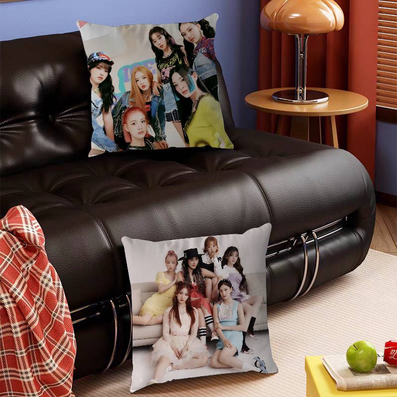 Kpop S-STAYC Cushion Cover Pillowcase Upholstery Sofa Throw Pillow Home Decor Pillowcas