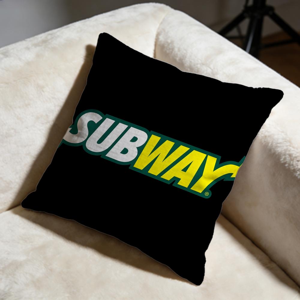 Hot SSubwaying Cushion Cover Soft Decorative Pillow Case Suitable for Bedroom Sofa Car Travel Use