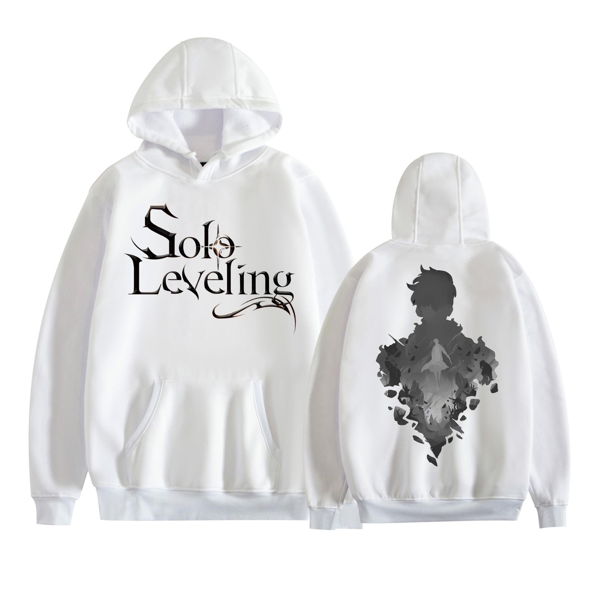 

Hot Anime Solo Leveling Sung Jin-Woo Printed Hooded Men Women Fleece Hoodies Casual Loose Pullover Harajuku Male Sweatshirt 4XL