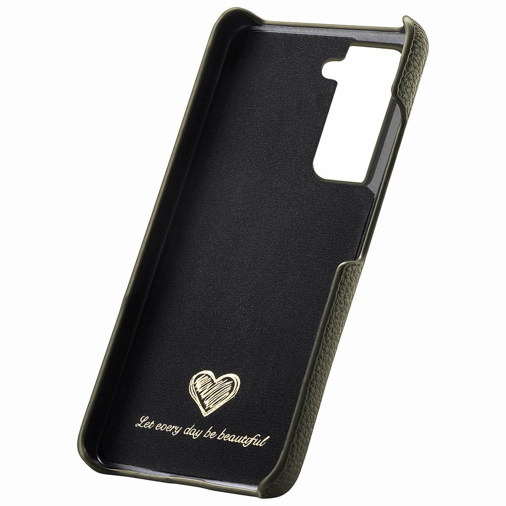 Y1 For Samsung Galaxy S21 FE 5G Case Anti-Scratch Litchi Texture PU+PC Phone Cover