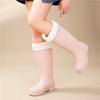 Cotton Insulated Waterproof Anti Slip Women's Rain Shoes