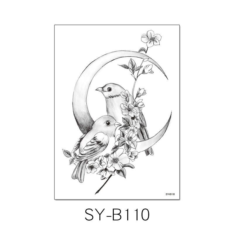 Cross Border New Small Fresh Color Hand-painted Flower Tattoo Sticker Waterproof Durable Wedding Photo Arm Decoration