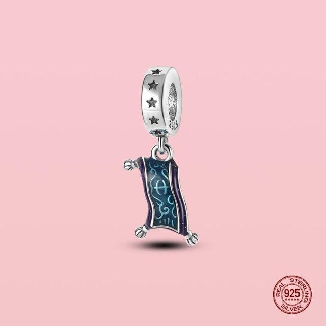 Pendentif en argent sterling 925 avec perles pour bracelet et collier Panjia originaux, bijoux pour femmes