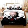 Game Hitman Killer Bedding Set Boys Girls Twin Queen Size Duvet Cover Pillowcase Bed Boys Adult Fashion Home Textileextile