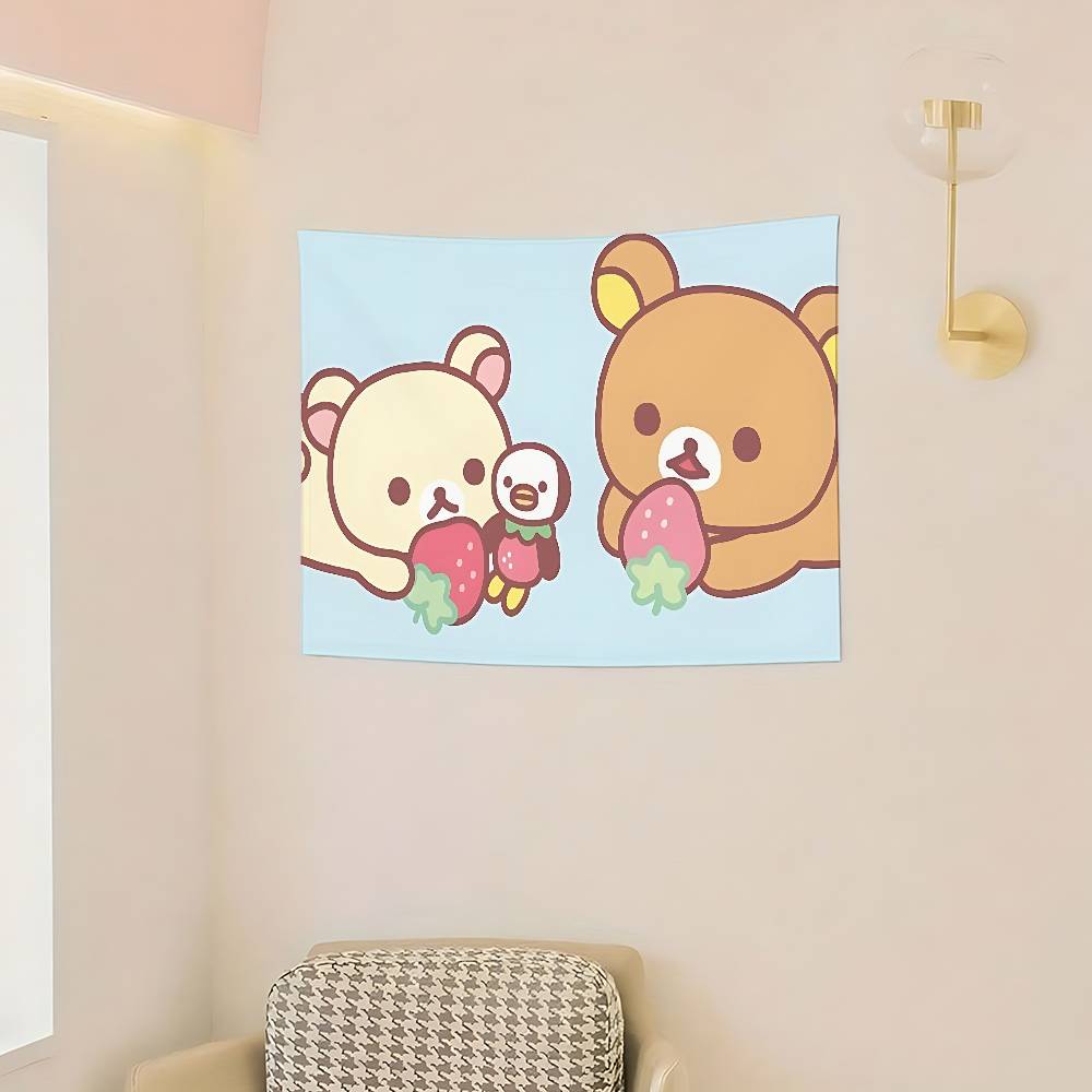 CartoonHRilakkumasKawaii Flags Room Decor Outdoor Decors Personalized Items Flags For Bedrooms Home Funny