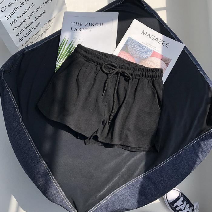Hochelastische Taille Sport Studenten Shorts Damen Locker Freizeit Outdoor Wear 2026 Neue Weitbein Hose Zuhause Schlafhose Sommer