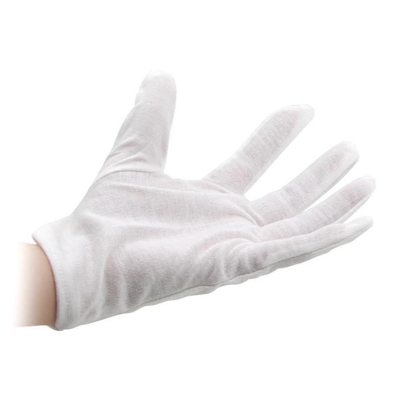 4Pcs/Set White Cotton Fire Magic Gloves With Flame Design For Magic Tricks And Performances