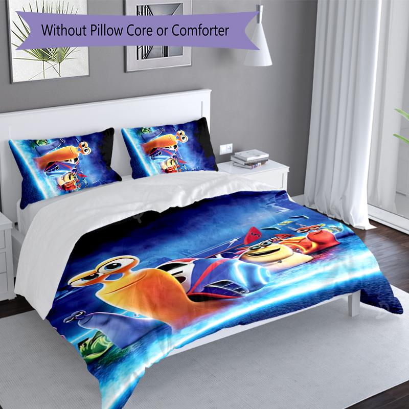 3pcs Turbo pattern bedding set duvet cover set includes duvet cover &pillowcases, perfect all season bedroom decoration & gift