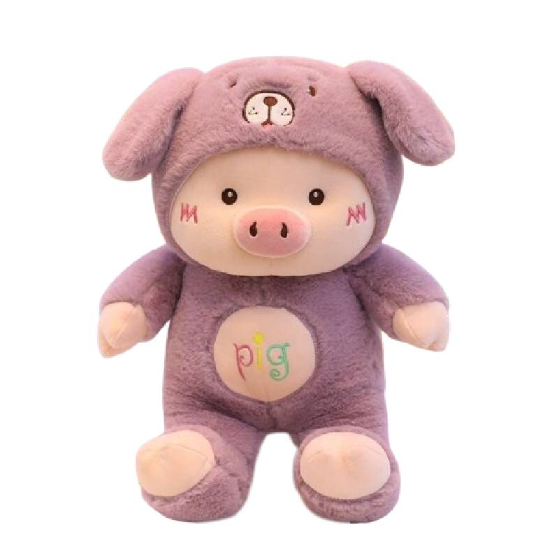 Cartoon Stuffed Animal Pig Plush Toy Gift Kids Pink White Purple Sizes Multiple