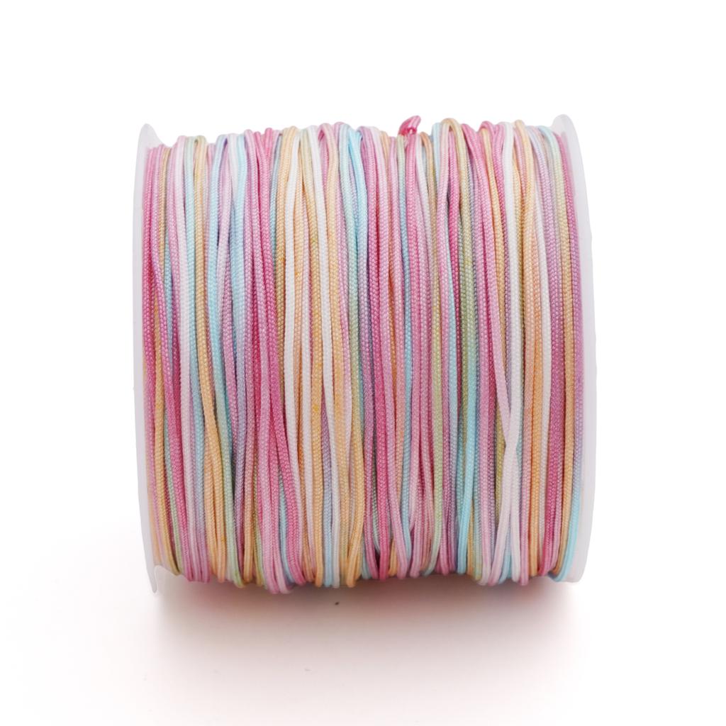 5-50m/lot 0.8mm Cotton Cord Nylon Cord Thread String DIY Beading Braided Bracelet Jewelry Making