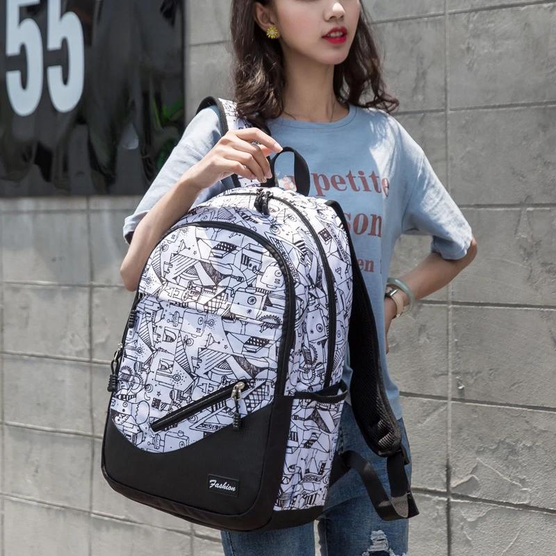 Children Printing School Backpack Large-Capacity Orthopedic Schoolbag for Boys Girls Laptop Backpacks Teenage Nylon School Bags