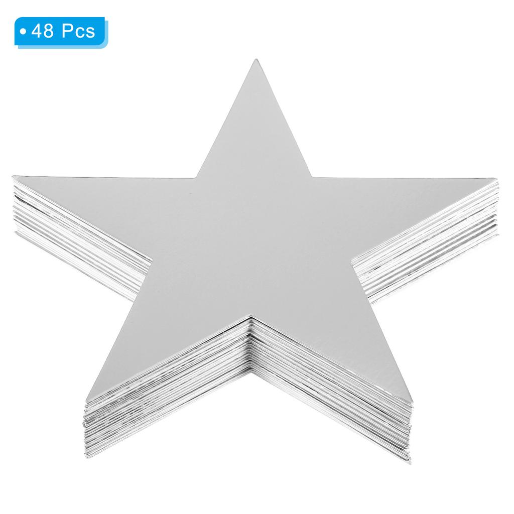 Cutouts Double Printed Paper Glitter Star Confetti Cutouts Cardboard Stars for Bulletin Board Classroom Party 48/60/150pcs