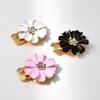 Button Covers Decoration Rhinestone Clip Flower Shaped Button Covers For Jeans For Sewing Jeans Dress Fabric Blouse Clothing