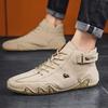 Herren High Top Schuhe Luxuriös Leichter Luxus Hohe Qualität Modisch Retro Bare Boots Training Büro Business Herren Flache Schuhe