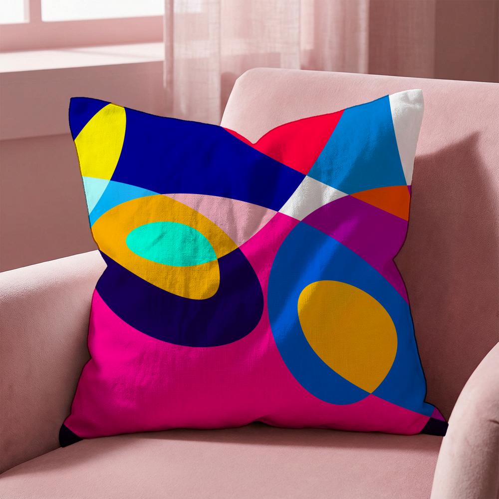 

1Abstract Curve Colors Cushion Cover Multi-Scene Pillow Cover for Home & Car - Reversible, Soft & Durable for Daily Use 30cmx30cm