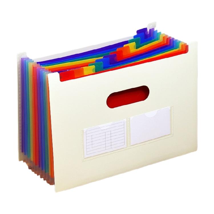 A 4 Multi-Layer Accordions Document Organizers Document Storage Bag Expanding File Folder Office Supplies