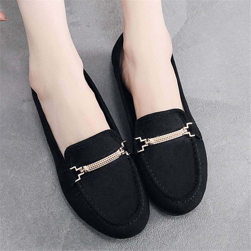 Polyurethane Sole Old North Cloth Shoes Women's Single Shoes Doudou Shoes Black Work Shoes Flat Sole Maternity Shoes Mother Shoes Large Size