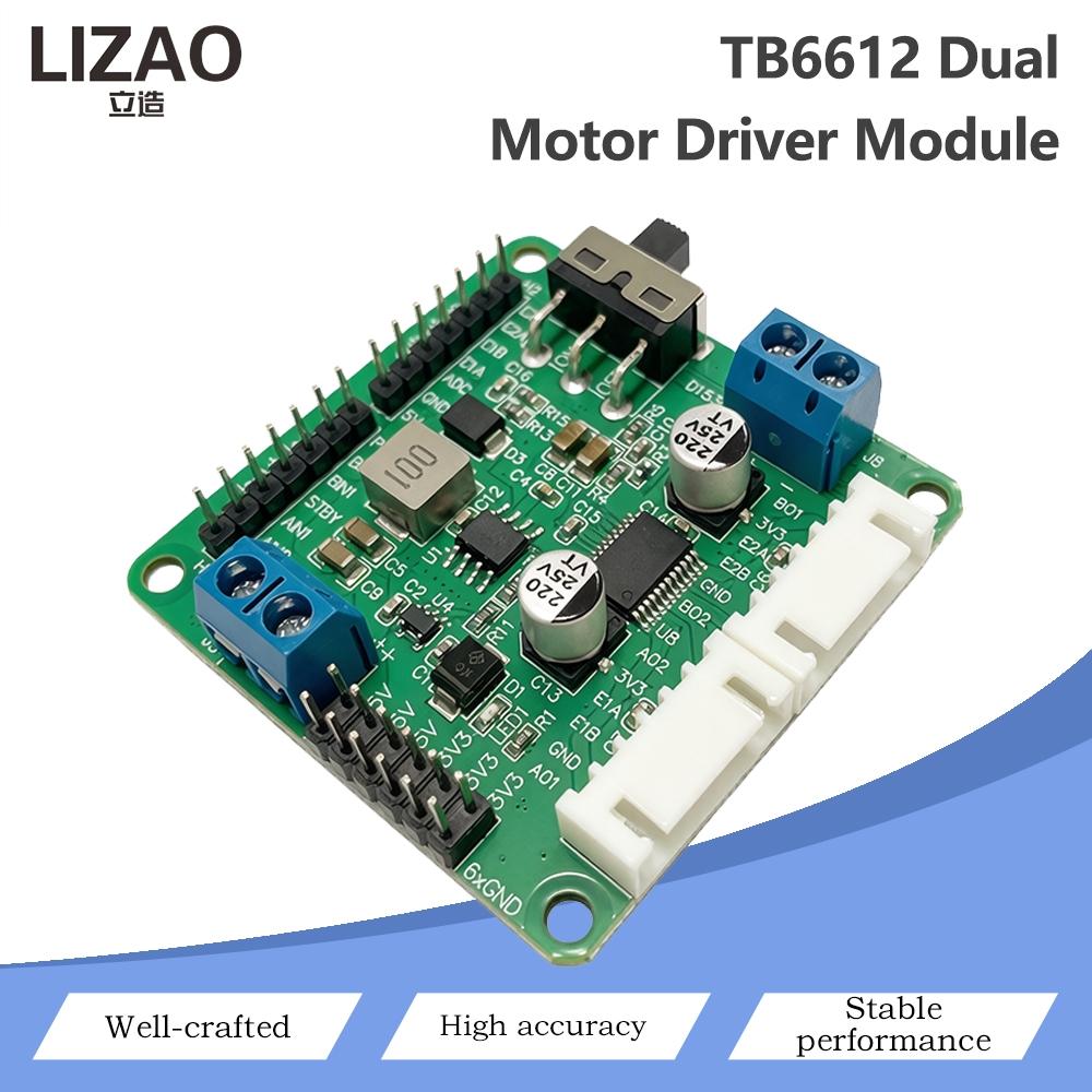 TB6611 Dual-Gleichstrommotor-Treiber-Modul 1,1A Dauerstrom 1,1A Spitzen PWM-Geschwindigkeitsregelung Platine Ersatz für L198N Für Arduino