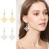 Witch 'S Knot Drop Earrings Brighid Heart Cross Celtics Knot Hollow Dangle Earrings Gift For Women Golden Stainless Steel Jewelry