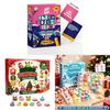 Weihnachts-Adventskalender PVC Handgemachte Dekoration für Feiertagsfeiern