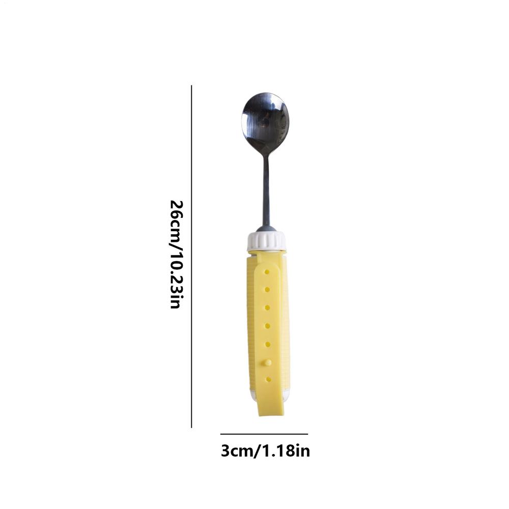 Elderly Utensils Adaptive Cutlery rotatable Spoon Handicapped People Fork Tablespoon Eating Feeding Assist Tableware tool
