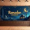Decorative Mubarak Decoration Ramadan Banner Ramadan Photography Props For Muslim Holiday Event Decoration Community Event