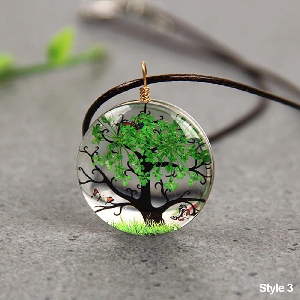 

Подвесной кулон для зеркала заднего вида в салоне автомобиля, высушенное дерево жизни, украшение для автомобиля, стеклянный шар, декор для автомобиля, аксессуары