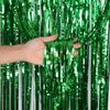 KX4B Tinsel Foil Fringes Curtain 3.28x6.56ft For Birthday Wedding Baby Showers Party