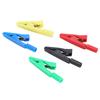 U16 2mm Tail Jack Crocodilian Clip with Needle Jack Red Black YellowGreen Blue Insulated Clip