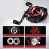 Baitcasting Gear Metal Construction Long-Casting Reel, Lightweight, Smooth, Powerful, Explosion-Proof, 7.21 Ratio, Portable, (Left-Handed)